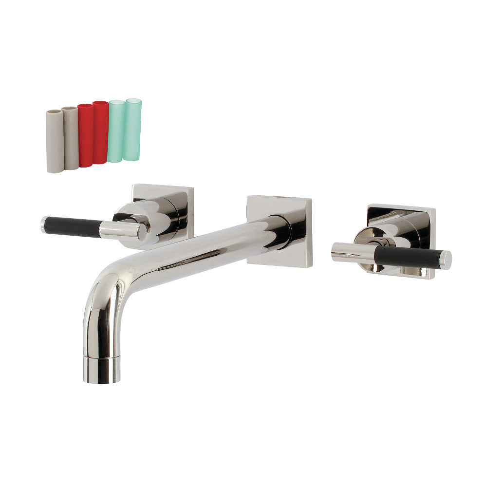 Kingston Brass KS6026CKL Ksiser Wall Mount Tub Faucet, Polished Nickel - BNGBath