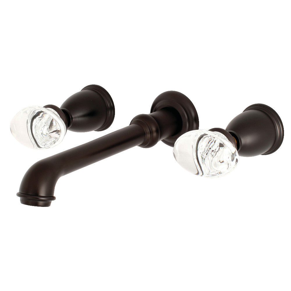 Kingston Brass KS7025WVL Krystal Onyx Wall Mount Roman Tub Faucet, Oil Rubbed Bronze - BNGBath