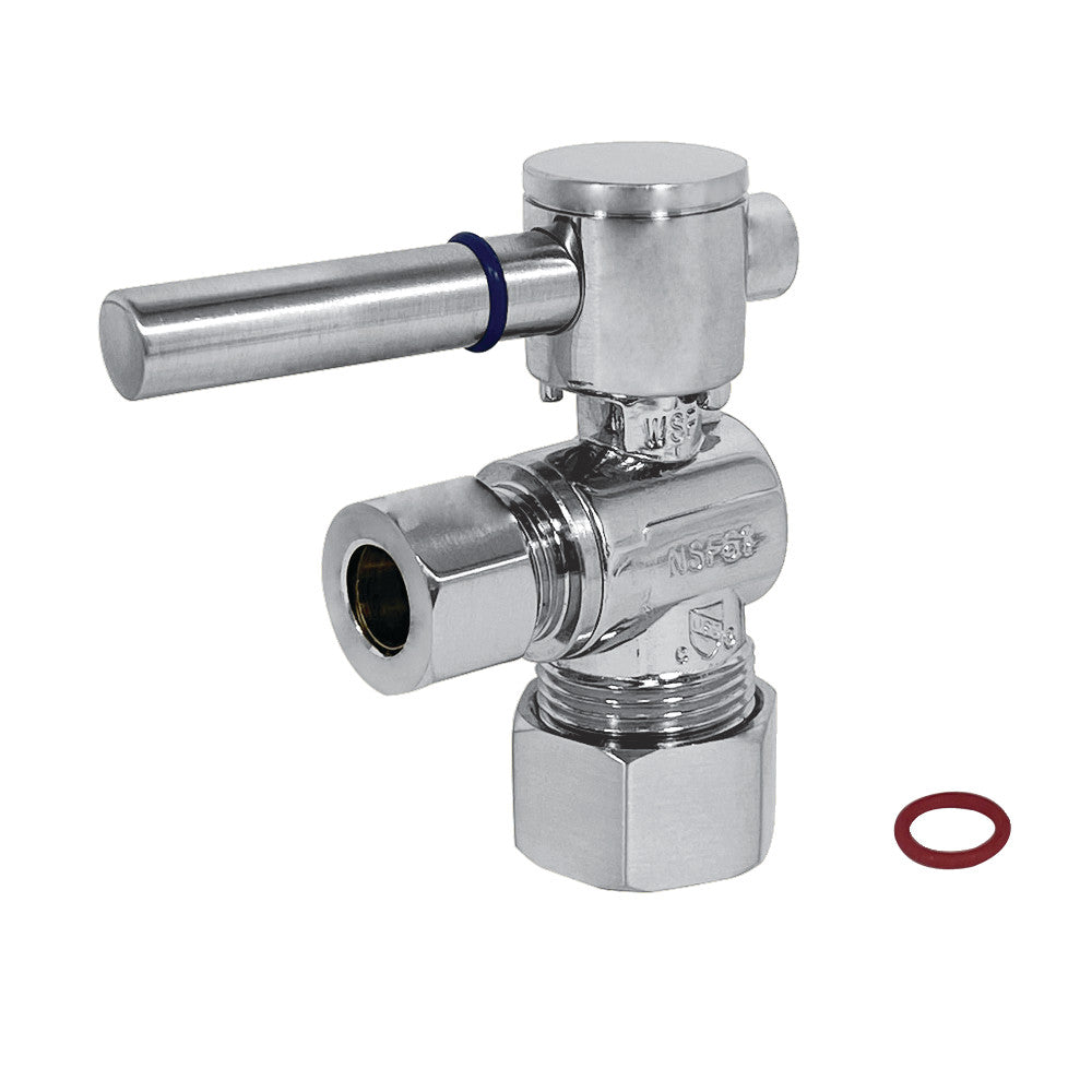 Kingston Brass CC53301DL Quarter Turn Valve (5/8" X 3/8" OD Compression), Polished Chrome - BNGBath