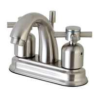 Thumbnail for Kingston Brass FB5618DX 4 in. Centerset Bathroom Faucet, Brushed Nickel - BNGBath