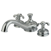 Thumbnail for Kingston Brass KS3331TX French Country Roman Tub Faucet, Polished Chrome - BNGBath