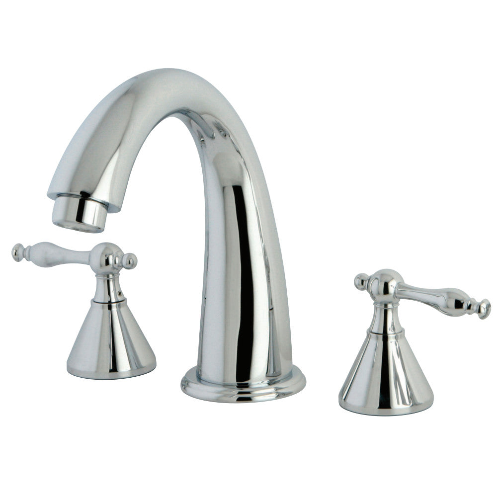 Kingston Brass KS2361NL Naples Roman Tub Faucet, Polished Chrome - BNGBath