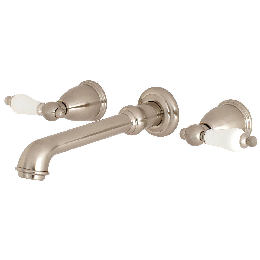 Kingston Brass KS7028PL English Vintage Wall Mount Roman Tub Faucet, Brushed Nickel - BNGBath