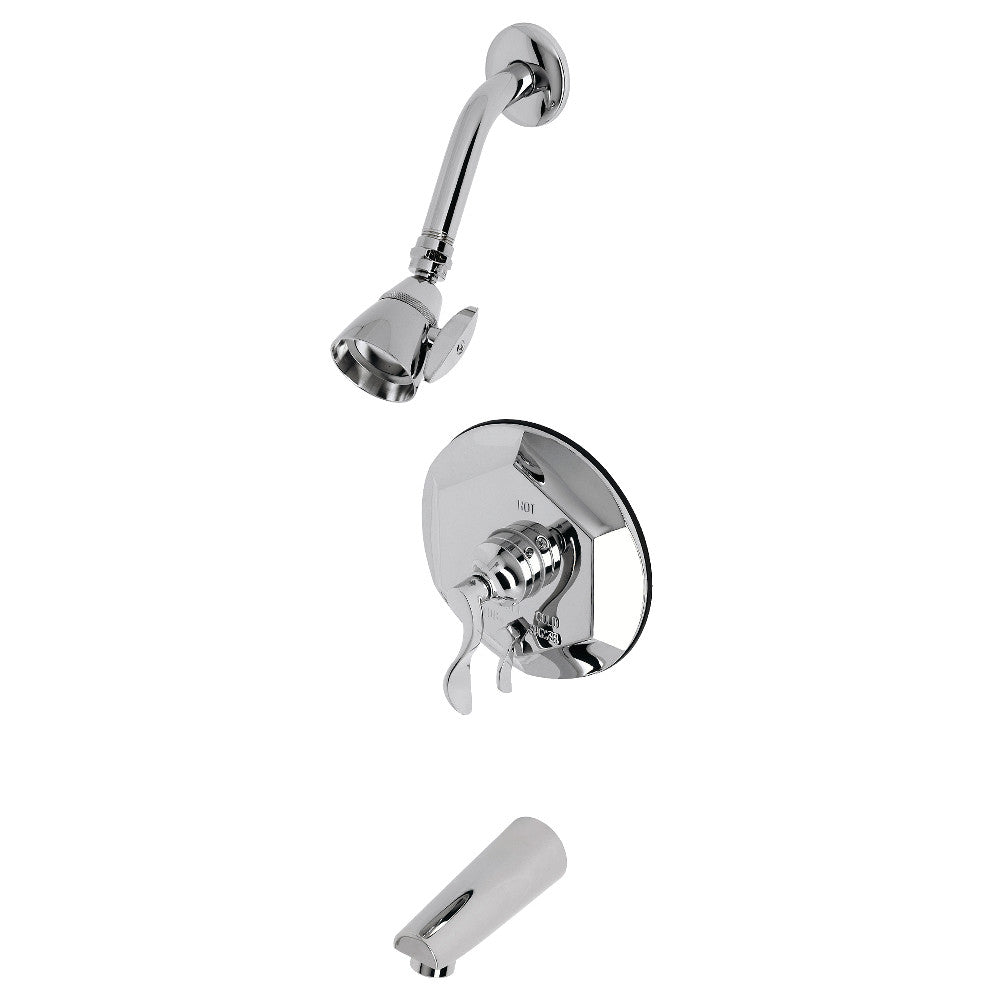 Kingston Brass KB46310DFL Tub and Shower Faucet, Polished Chrome - BNGBath