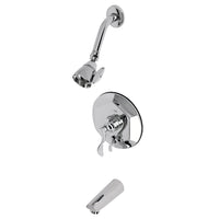 Thumbnail for Kingston Brass KB46310DFL Tub and Shower Faucet, Polished Chrome - BNGBath