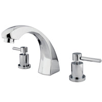 Thumbnail for Kingston Brass KS4361DL Concord Roman Tub Faucet, Polished Chrome - BNGBath