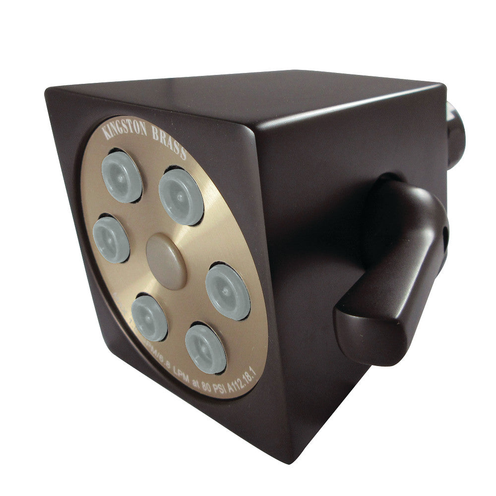 Kingston Brass K230A5 Monarch 2.8" Brass Square Shower Head, Oil Rubbed Bronze - BNGBath