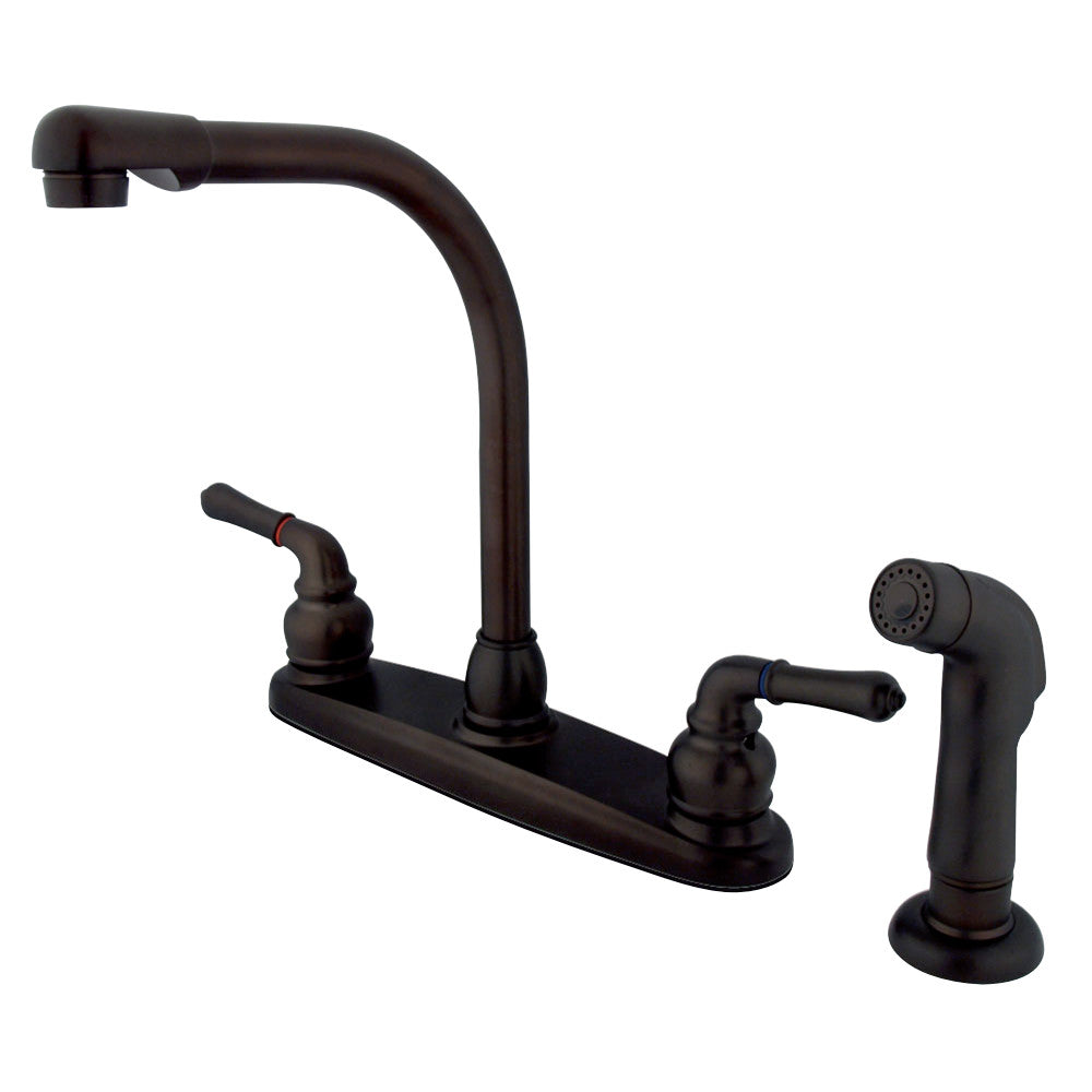 Kingston Brass GKB755SP Magellan Centerset Kitchen Faucet, Oil Rubbed Bronze - BNGBath