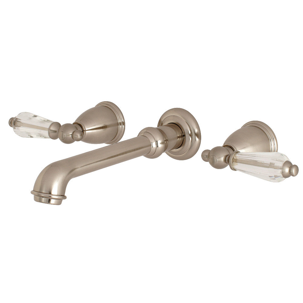 Kingston Brass KS7028WLL Wilshire Wall Mount Roman Tub Faucet, Brushed Nickel - BNGBath