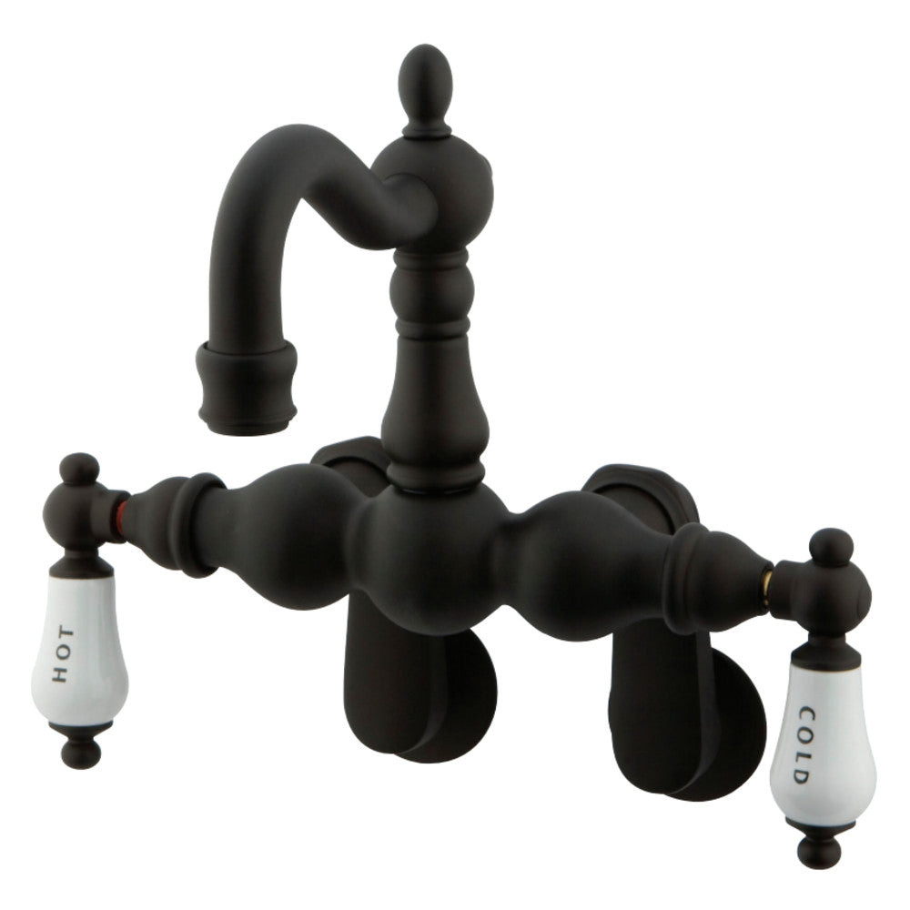 Kingston Brass CC1085T5 Vintage Adjustable Center Wall Mount Tub Faucet, Oil Rubbed Bronze - BNGBath