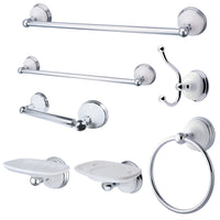 Thumbnail for Kingston Brass BAK1110C1 Bathroom Accessory Combo, Polished Chrome - BNGBath