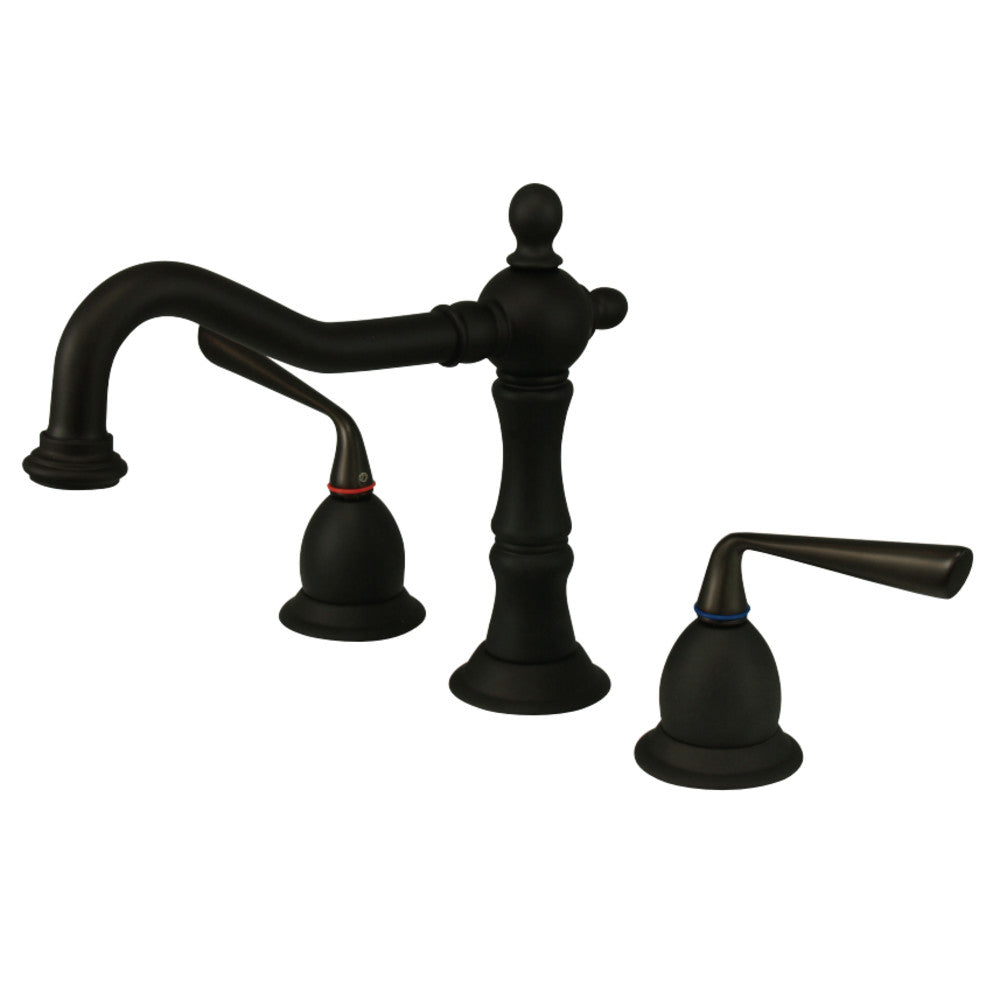 Kingston Brass KS1975ZL 8 in. Widespread Bathroom Faucet, Oil Rubbed Bronze - BNGBath