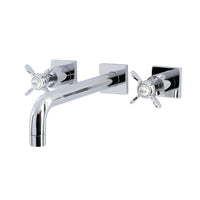 Thumbnail for Kingston Brass KS6021BEX Essex Wall Mount Tub Faucet, Polished Chrome - BNGBath