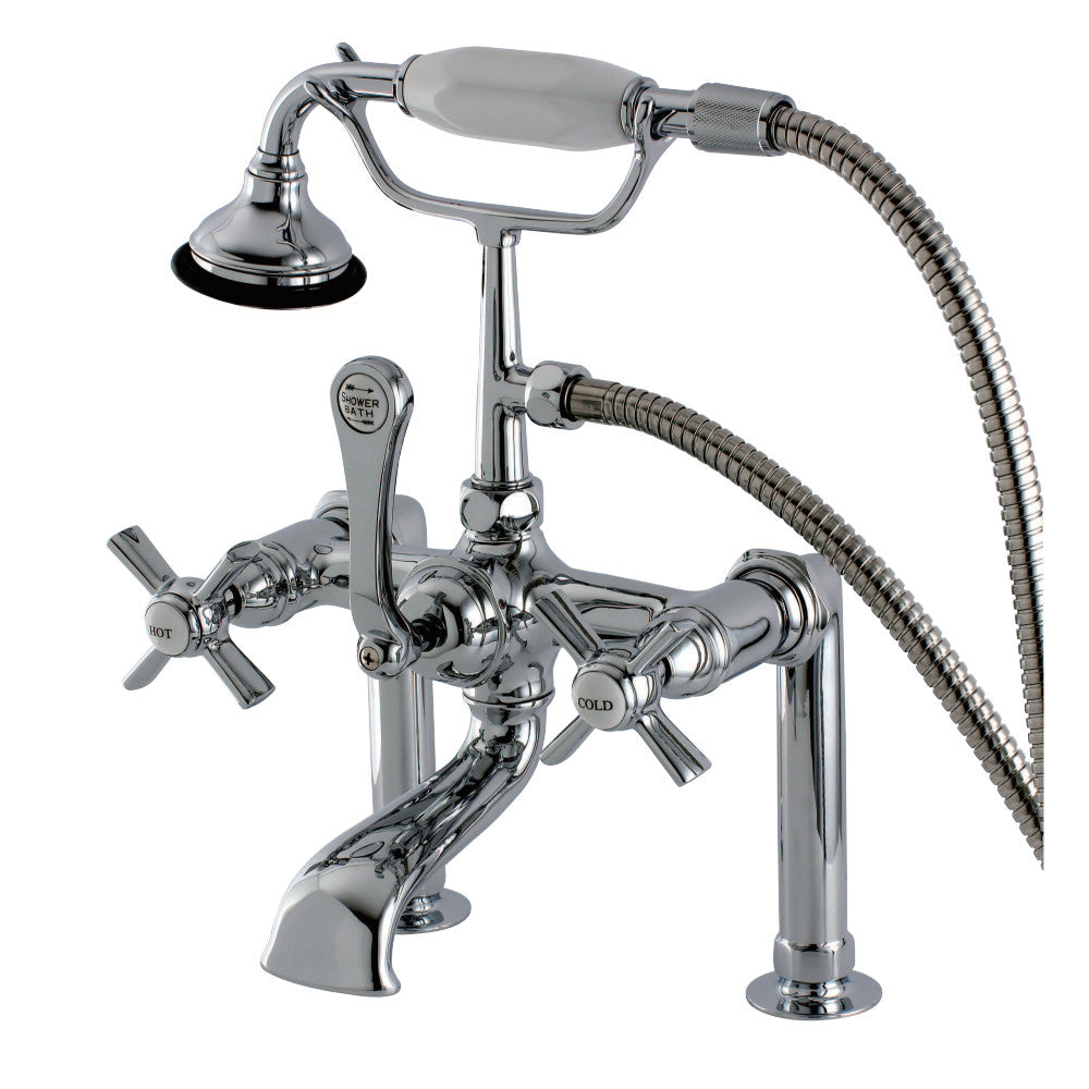 Aqua Vintage AE104T1ZX Millennium Deck Mount Clawfoot Tub Faucet, Polished Chrome - BNGBath