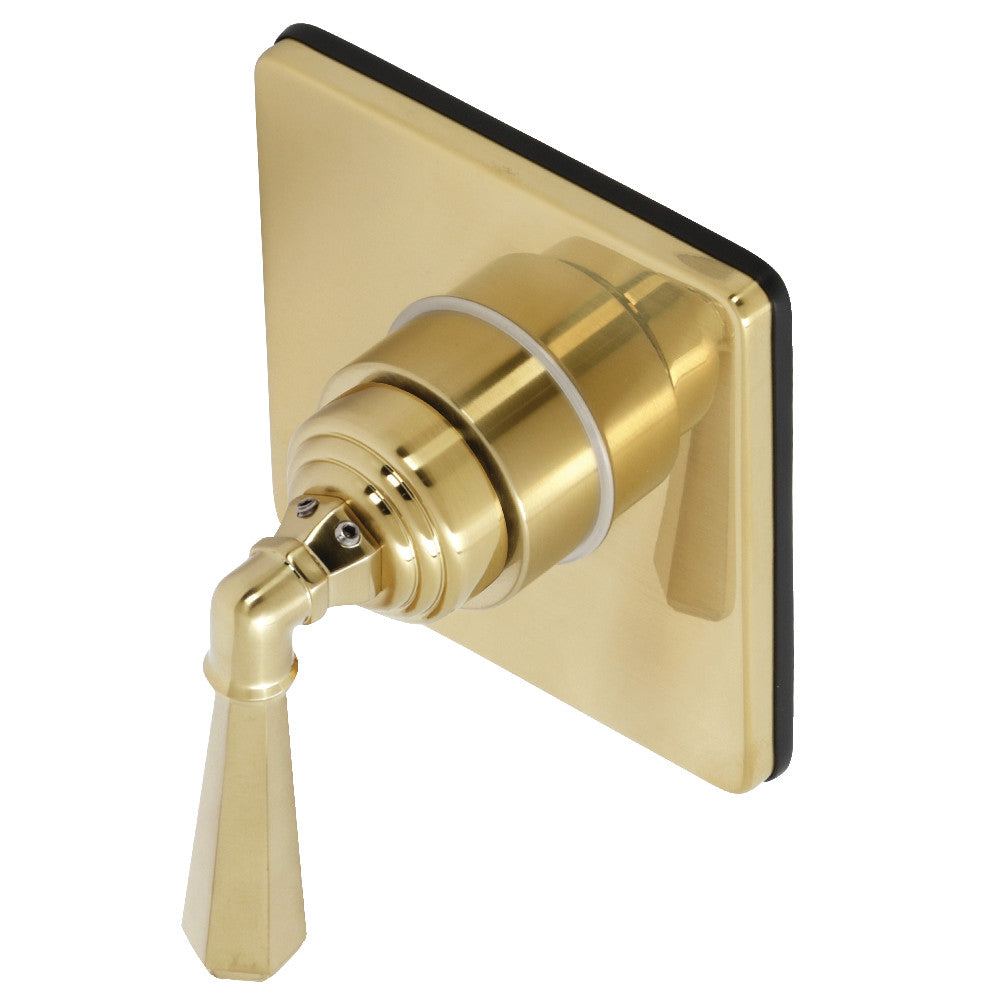 Kingston Brass KS3047HL Metropolitan 3-Way Diverter Valve with Trim Kit, Brushed Brass - BNGBath