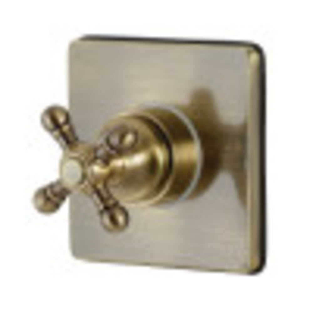 Kingston Brass KS3043BX 3-Way Diverter Valve with Trim Kit, Antique Brass - BNGBath