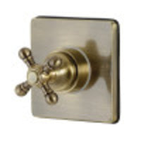 Thumbnail for Kingston Brass KS3043BX 3-Way Diverter Valve with Trim Kit, Antique Brass - BNGBath