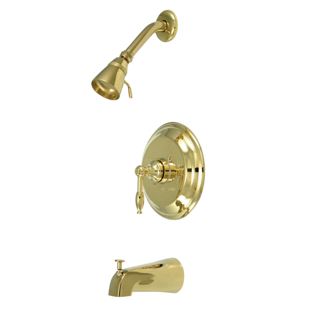 Kingston Brass KB2632KL Tub & Shower Faucet, Polished Brass - BNGBath