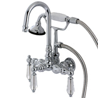 Thumbnail for Aqua Vintage AE8T1WLL Wilshire Wall Mount Clawfoot Tub Faucet, Polished Chrome - BNGBath