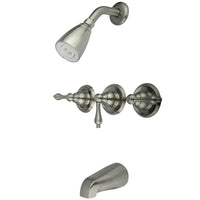 Thumbnail for Kingston Brass KB238AL Magellan Tub & Shower Faucet, Brushed Nickel - BNGBath