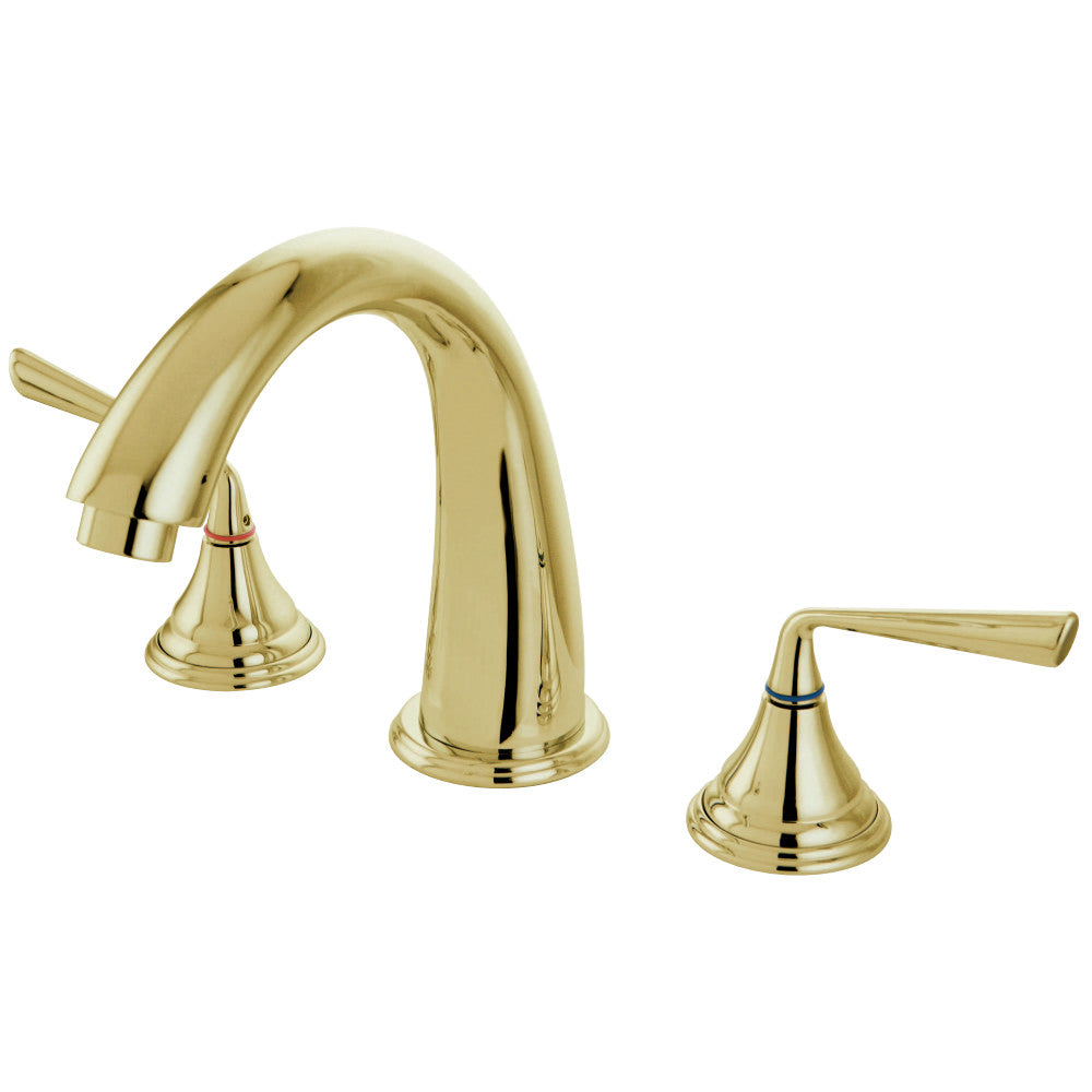 Kingston Brass KS5362ZL Silver Sage Roman Tub Faucet, Polished Brass - BNGBath