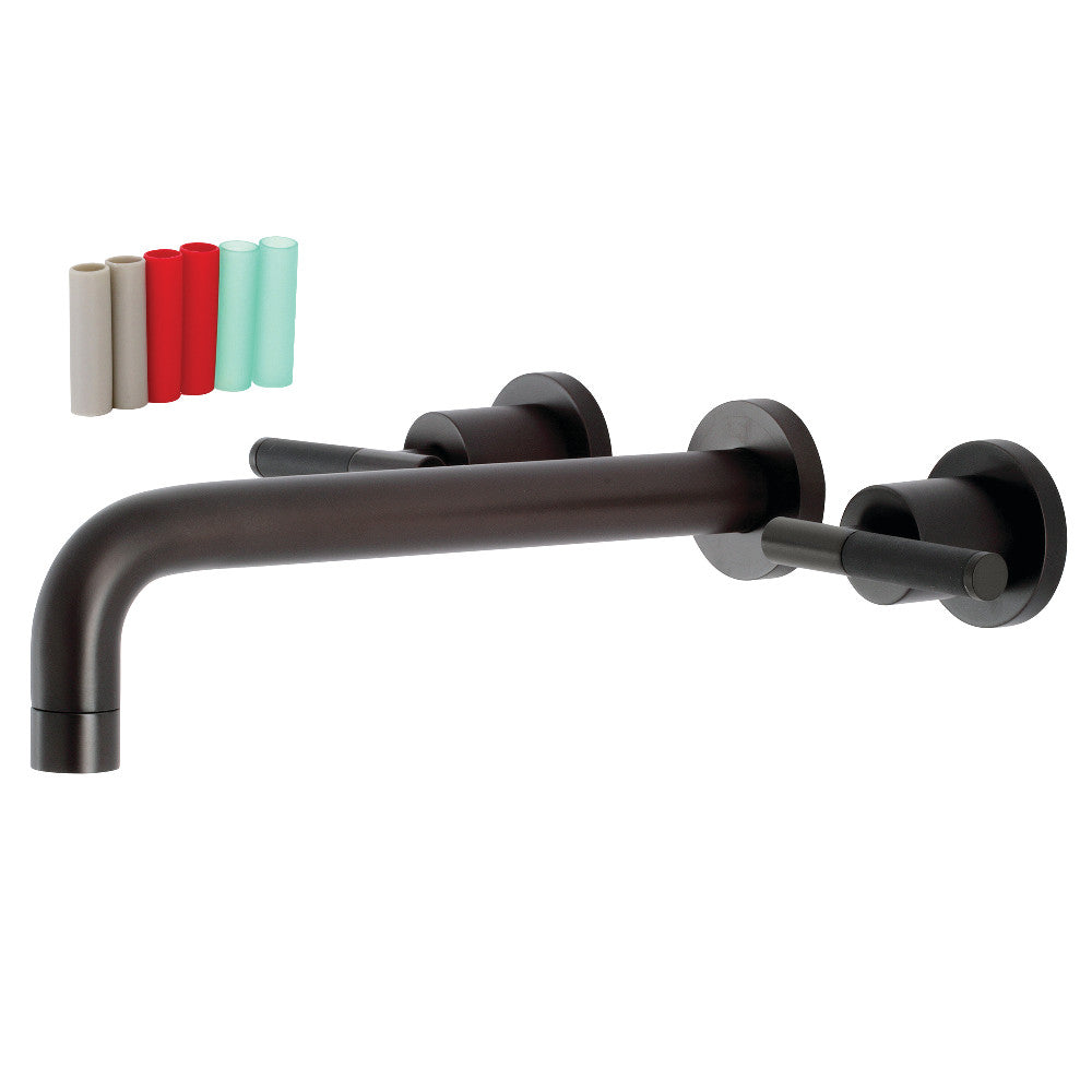 Kingston Brass KS8025CKL Kaiser 2-Handle Wall-Mount Roman Tub Faucet, Oil Rubbed Bronze - BNGBath