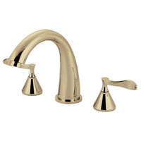 Thumbnail for Kingston Brass KS2362CFL Century Roman Tub Faucet, Polished Brass - BNGBath