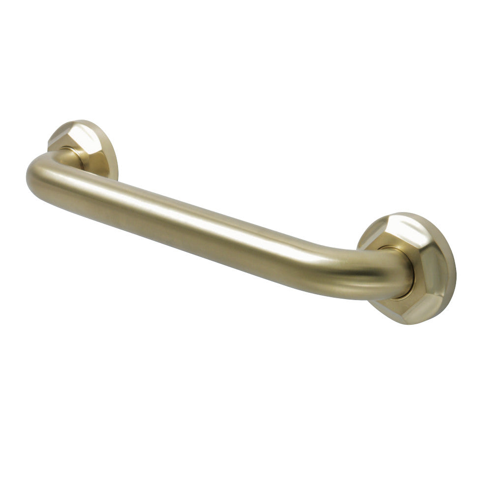 Kingston Brass DR714127 Metropolitan 12" Grab Bar, 1-1/4" Diameter, Brushed Brass - BNGBath