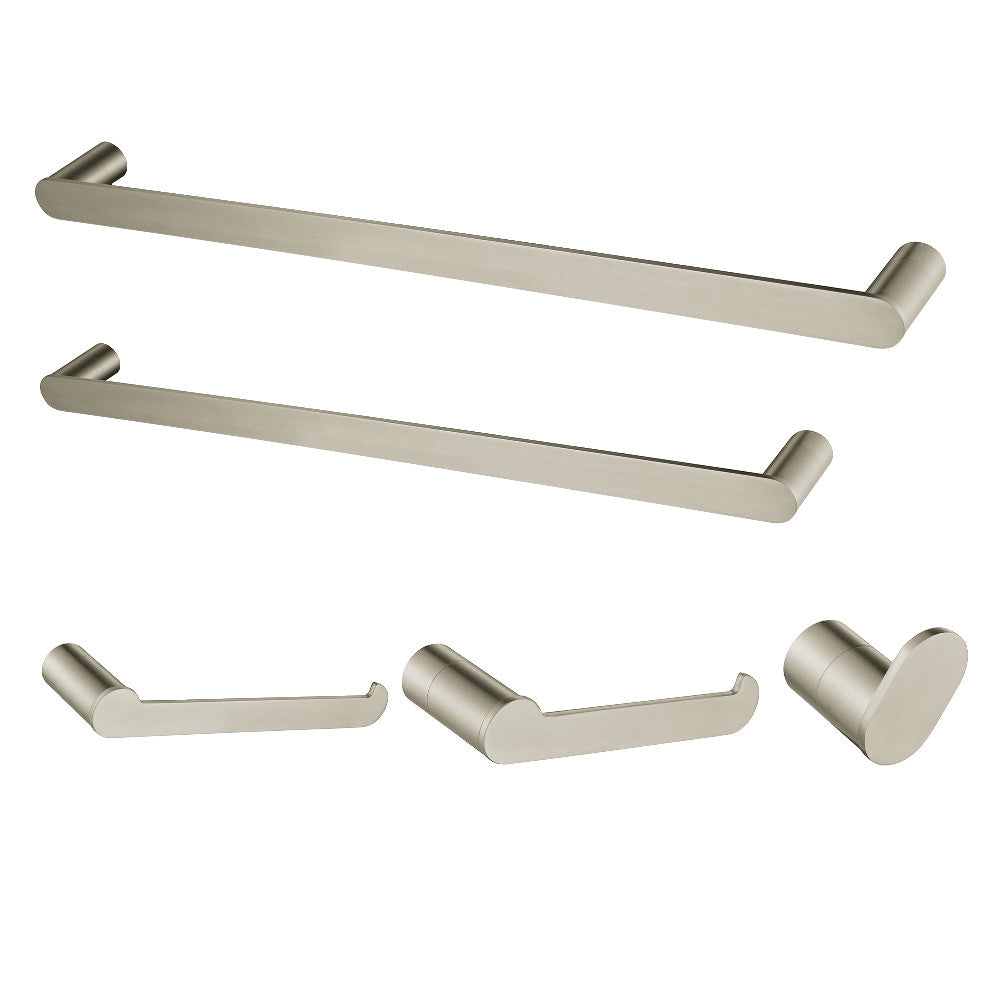 Kingston Brass BAHK6112478SN Dessau 5-Piece Bathroom Accessory Set, Brushed Nickel - BNGBath