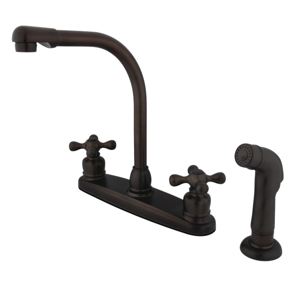 Kingston Brass KB715AXSP Victorian Centerset Kitchen Faucet, Oil Rubbed Bronze - BNGBath