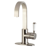 Thumbnail for Kingston Brass LS8618DPL Paris One-Handle 1-Hole Deck Mounted Bar Faucet, Brushed Nickel - BNGBath