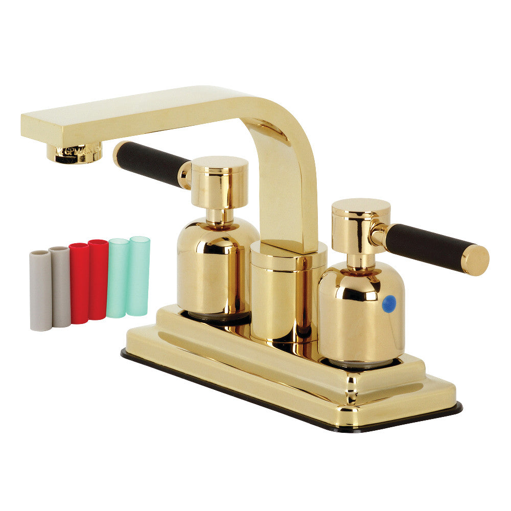 Kingston Brass KB8462DKL Kaiser 4-Inch Centerset Bathroom Faucet, Polished Brass - BNGBath