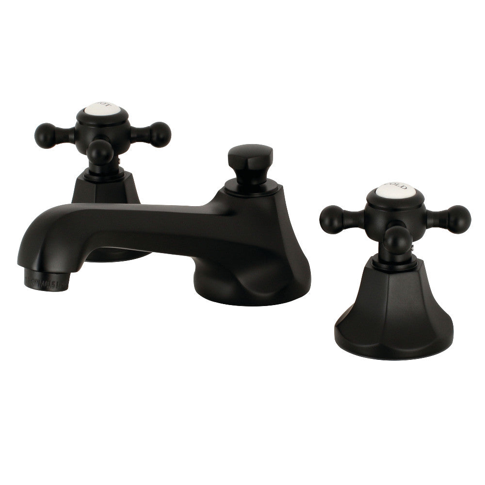 Kingston Brass KS4460BX 8 in. Widespread Bathroom Faucet, Matte Black - BNGBath