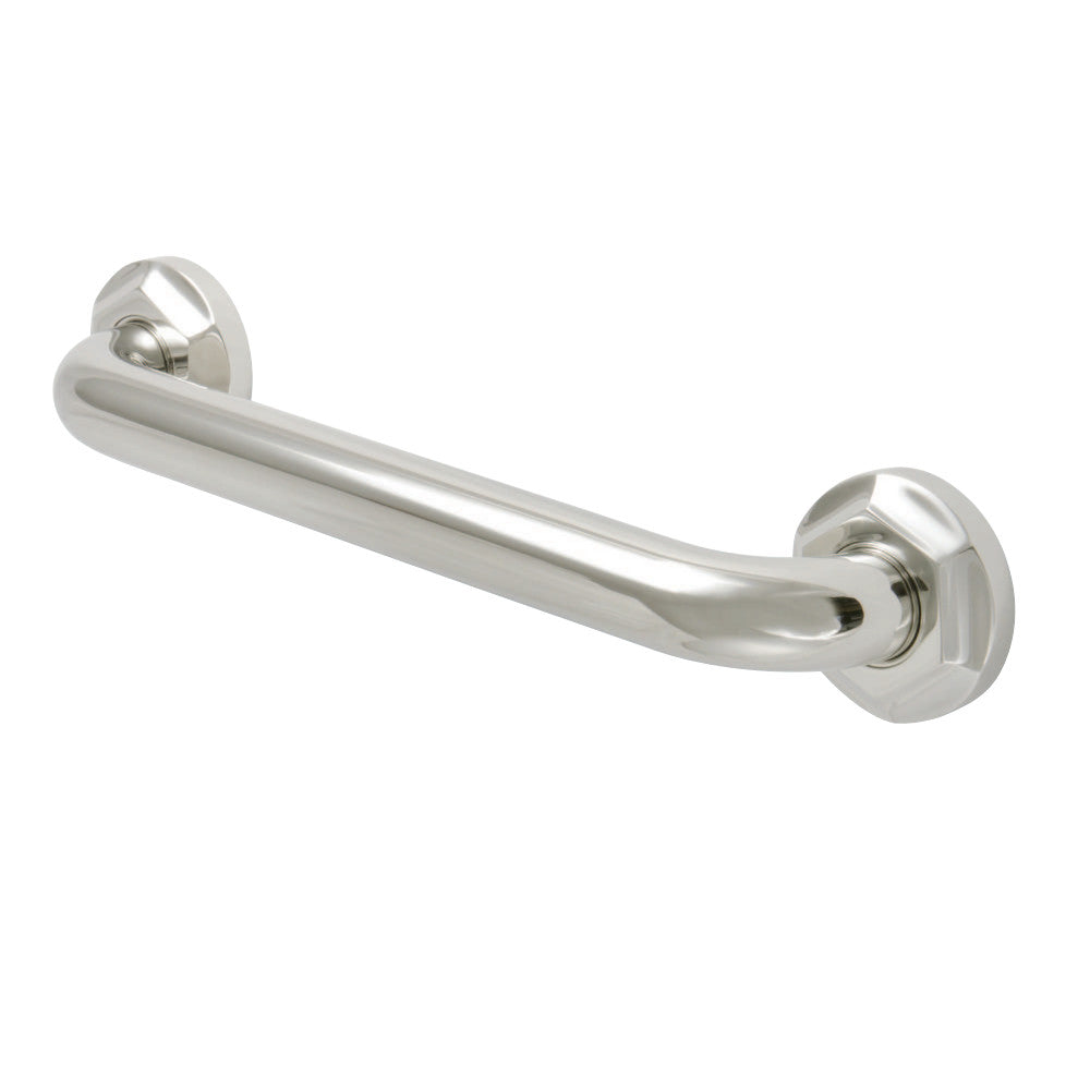 Kingston Brass DR714126 Metropolitan 12" Grab Bar, 1-1/4" Diameter, Polished Nickel - BNGBath