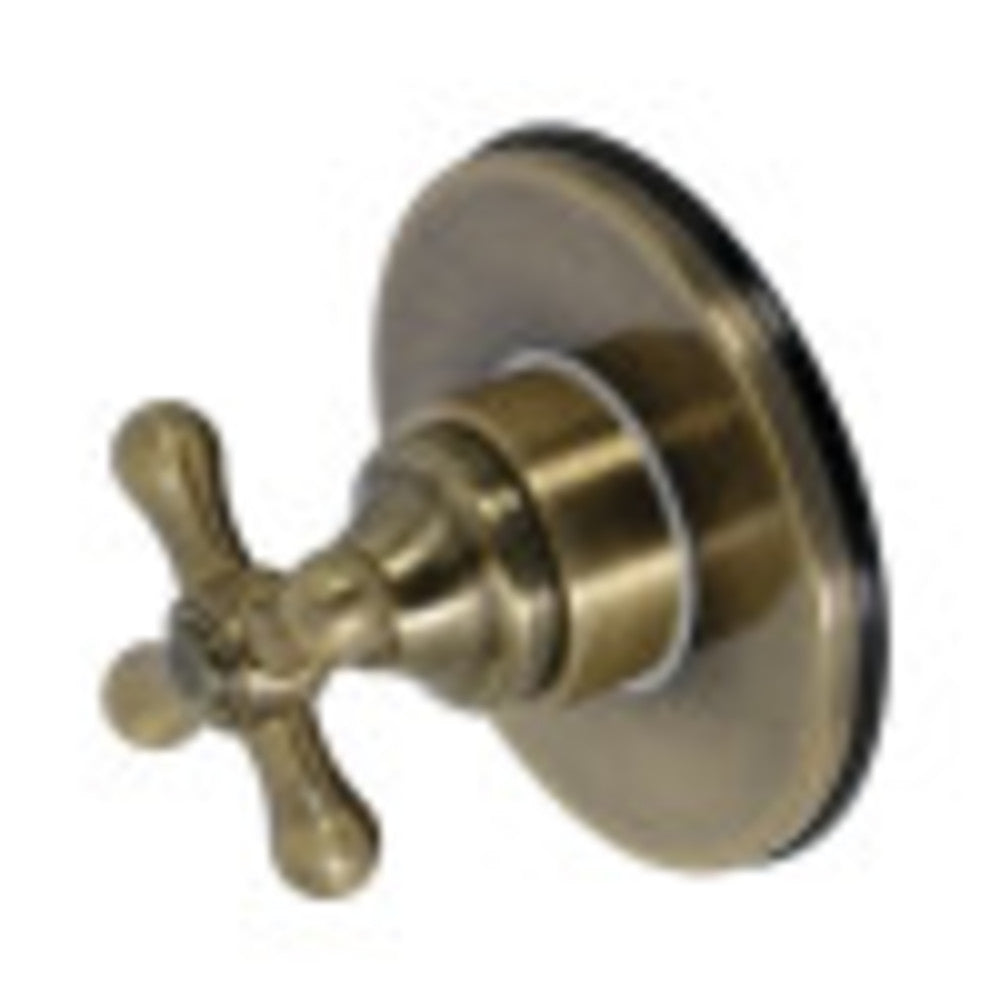 Kingston Brass KS3033AX 3-Way Diverter Valve with Trim Kit, Antique Brass - BNGBath