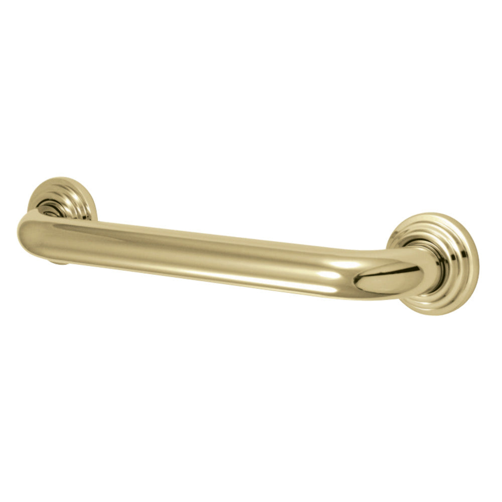 Kingston Brass DR214122 Milano 12-Inch Decorative 1-1/4-Inch OD Grab Bar, Polished Brass - BNGBath