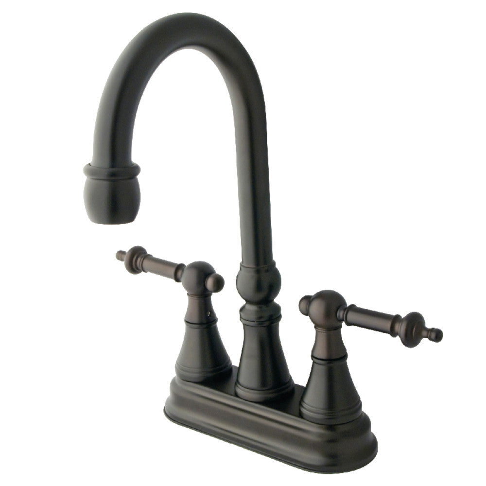 Kingston Brass KS2495TL Bar Faucet, Oil Rubbed Bronze - BNGBath