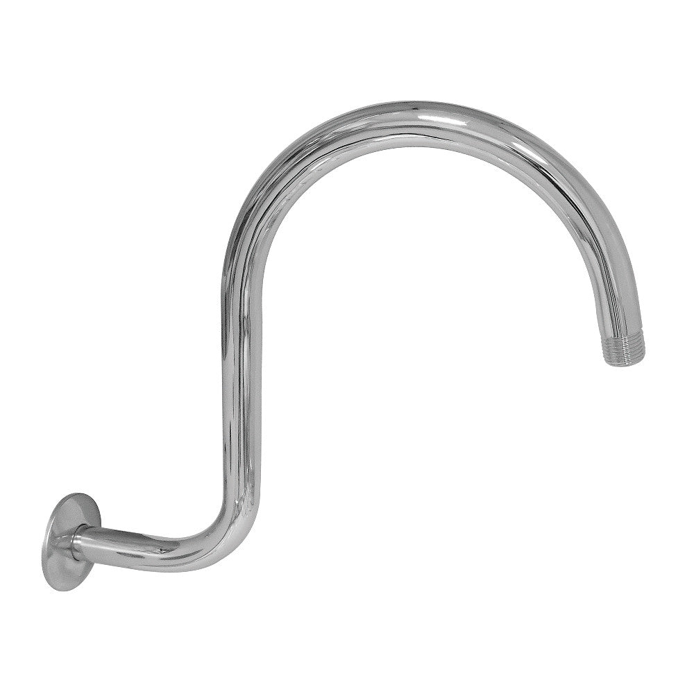 Kingston Brass K114C1 Restoration 14" Shower Arm with Flange, Polished Chrome - BNGBath