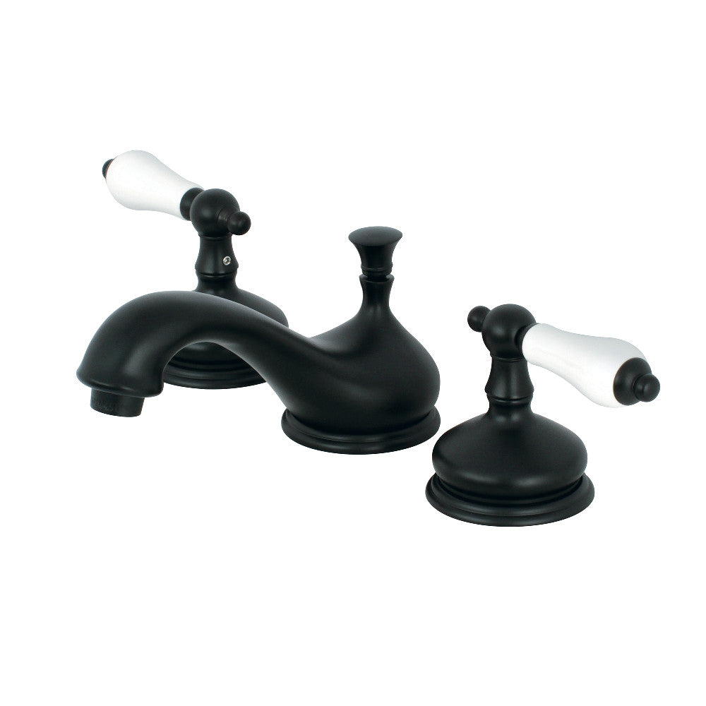 Kingston Brass KS1160PL 8 in. Widespread Bathroom Faucet, Matte Black - BNGBath