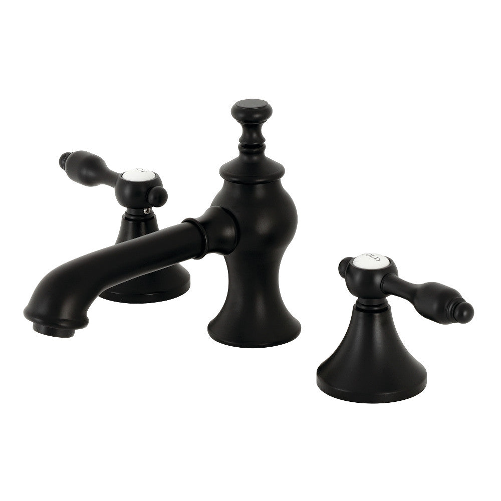 Kingston Brass KC7060TAL Tudor 8 in. Widespread Bathroom Faucet, Matte Black - BNGBath