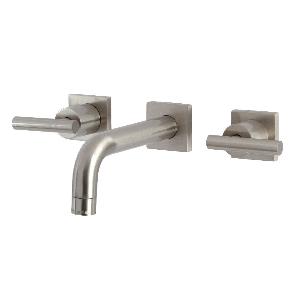 Kingston Brass KS6128CML Manhattan Two-Handle Wall Mount Bathroom Faucet, Brushed Nickel - BNGBath