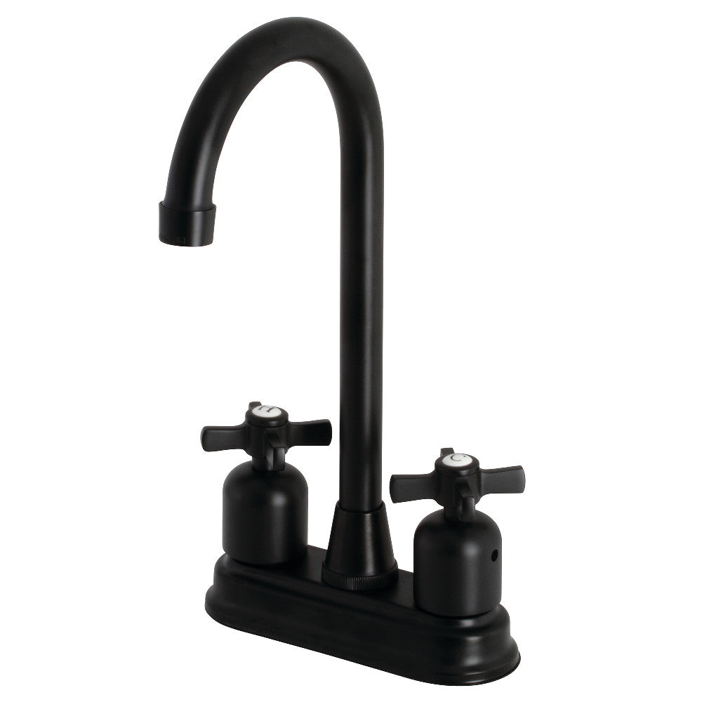 Kingston Brass KB8490ZX Millennium Bar Faucet, Matte Black - BNGBath