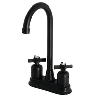 Thumbnail for Kingston Brass KB8490ZX Millennium Bar Faucet, Matte Black - BNGBath