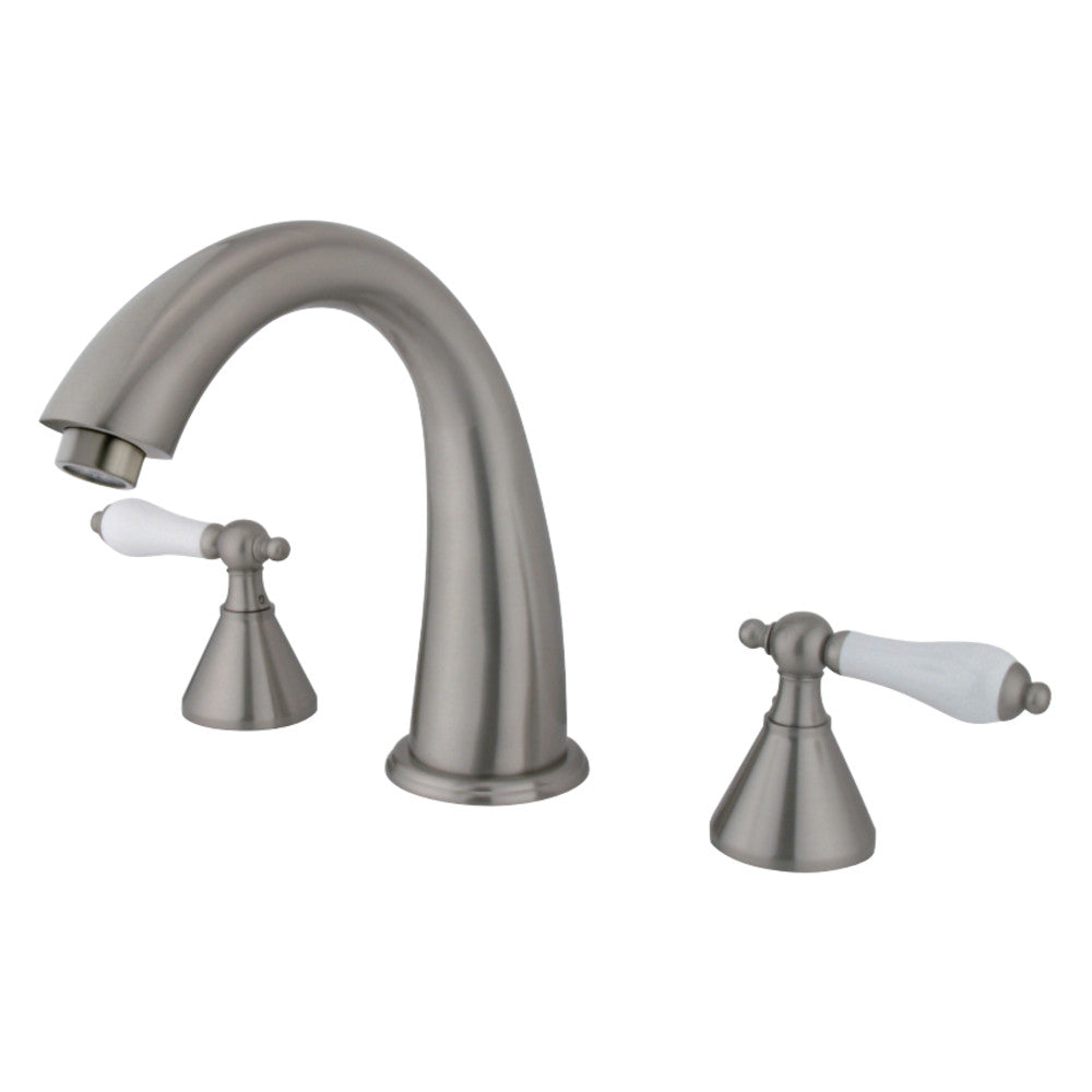 Kingston Brass KS2368PL Naples Roman Tub Faucet, Brushed Nickel - BNGBath