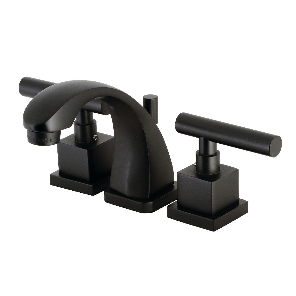 Kingston Brass KS4940CQL Claremont 8 in. Widespread Bathroom Faucet, Matte Black - BNGBath