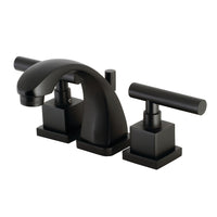 Thumbnail for Kingston Brass KS4940CQL Claremont 8 in. Widespread Bathroom Faucet, Matte Black - BNGBath