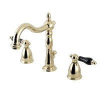 Thumbnail for Kingston Brass KB1972PKL Duchess Widespread Bathroom Faucet with Brass Pop-Up, Polished Brass - BNGBath