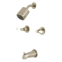 Thumbnail for Kingston Brass KBX8148DPL Paris Two-Handle Tub and Shower Faucet, Brushed Nickel - BNGBath