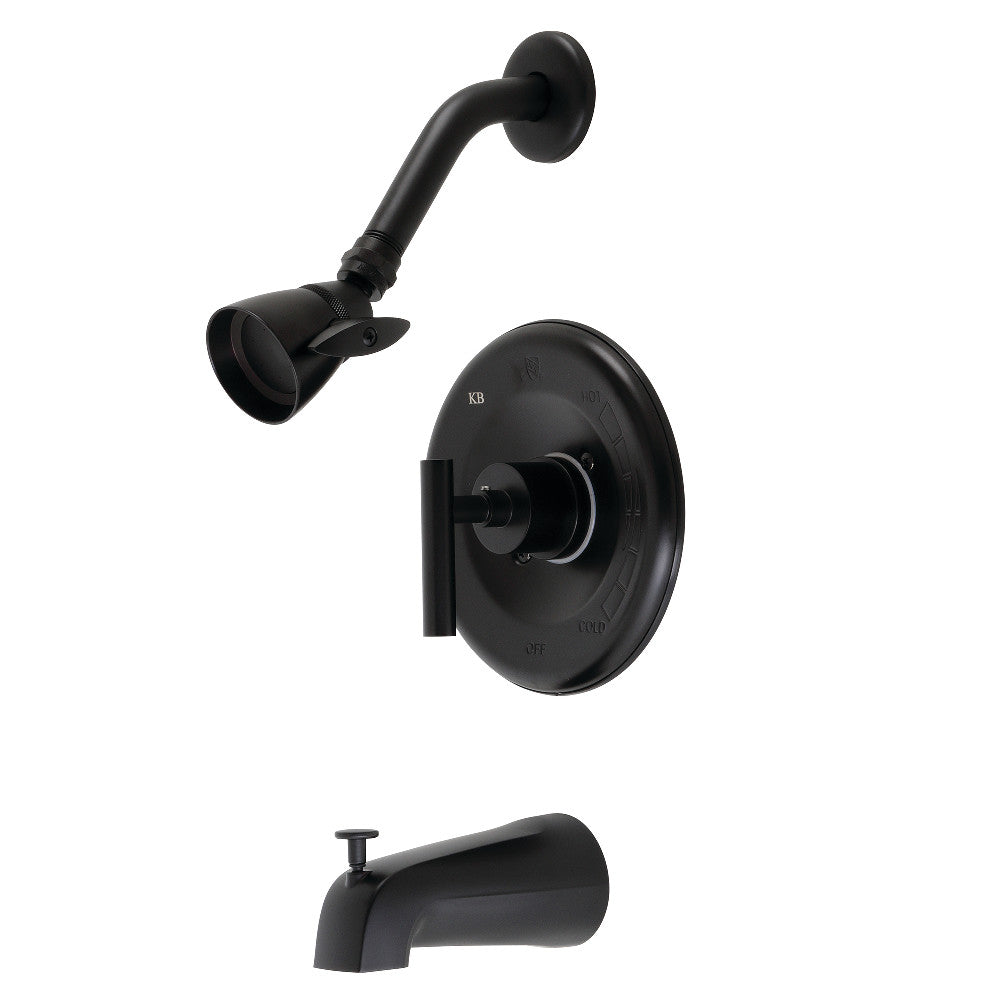 Kingston Brass KB6630CML Manhattan Single-Handle Tub and Shower Faucet, Matte Black - BNGBath