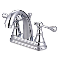 Thumbnail for Kingston Brass KS7611BL 4 in. Centerset Bathroom Faucet, Polished Chrome - BNGBath